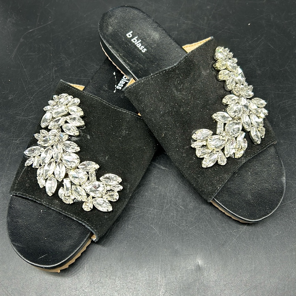 Rhinestone Slip-ons - Mules  Sz 7.5